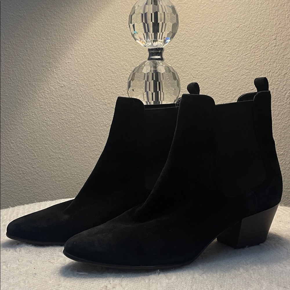 Sam Edelman Black Suede Ankle Booties